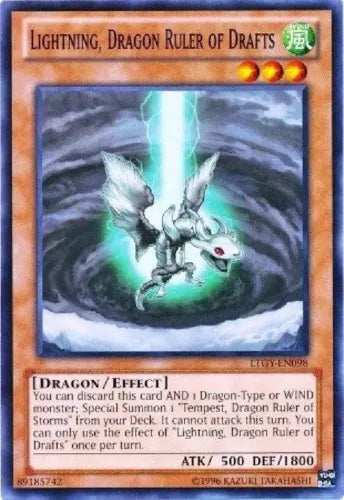 Lightning, Dragon Ruler of Drafts - LTGY-EN098 - Common - Mixed Editions YuGiOh