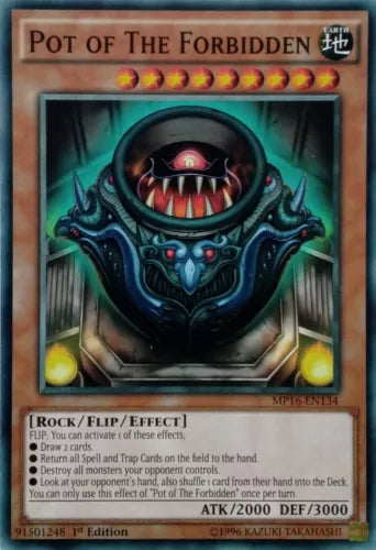 Pot of The Forbidden - MP16-EN134 - Common - 1st Edition - YuGiOh