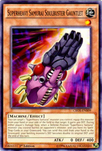 Superheavy Samurai Soulbuster Gauntlet - CROS-EN009 - Common - Unlimited Edition