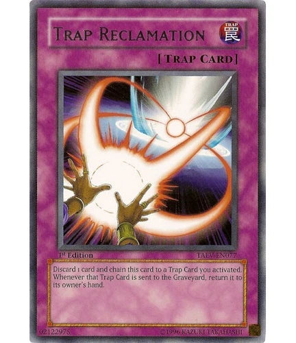 Trap Reclamation - TAEV-EN077 - Rare - Unlimited Edition - YuGiOh