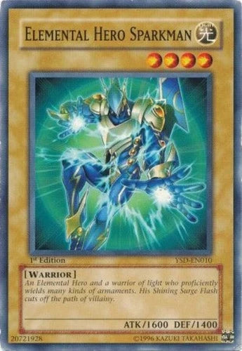 Elemental Hero Sparkman - YSD-EN010 - Common - Unlimited Edition - YuGiOh LP
