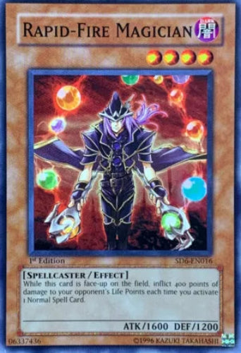 Rapid-Fire Magician - SD6-EN016 - Common - 1st Edition - YuGiOh
