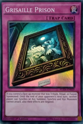 Grisaille Prison - FUEN-EN059 - Super Rare - 1st Edition - YuGiOh