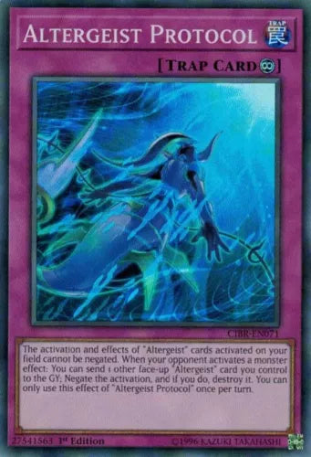 Altergeist Protocol - CIBR-EN071 - Super Rare - 1st Edition - YuGiOh