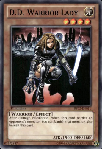 D.D. Warrior Lady - BP02-EN021 - Rare - 1st Edition - YuGiOh