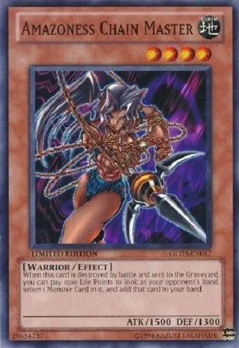 Amazoness Chain Master - GLD3-EN017 - Common - Limited Edition - YuGiOh