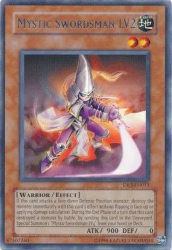 Mystic Swordsman LV2 - DR3-EN011 - Rare - Unlimited Edition - YuGiOh LP