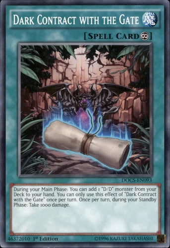 Dark Contract with the Gate - DOCS-EN093 - Common - 1st Edition - YuGiOh