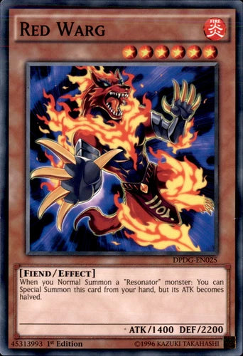Red Warg - DPDG-EN025 - Common - 1st Edition - YuGiOh