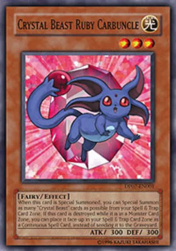 Crystal Beast Ruby Carbuncle - DP07-EN001 - Common - 1st Edition - YuGiOh