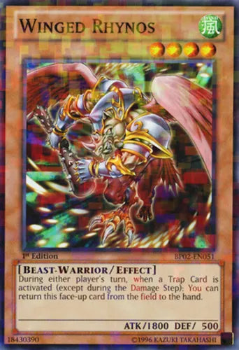 Winged Rhynos - BP02-EN051 - Mosaic Rare - 1st Edition - YuGiOh