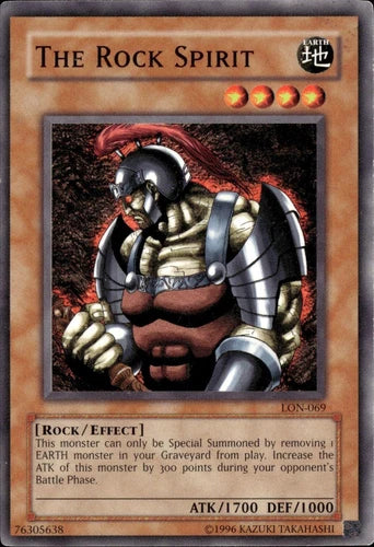 The Rock Spirit - LON-069 - Common - Unlimited Edition - YuGiOh LP