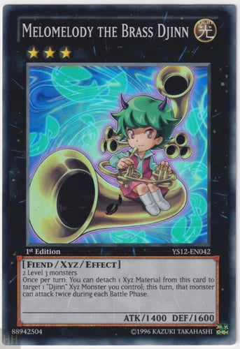 Melomelody the Brass Djinn - YS12-EN042 - Super Rare - 1st Edition - YuGiOh