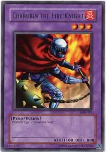 Charubin the Fire Knight - LOB-015 - Rare - Unlimited Edition - YuGiOh