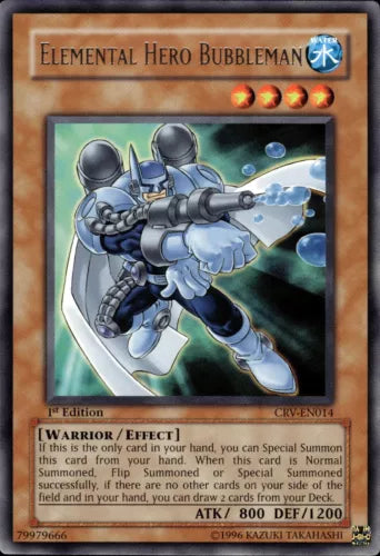 Elemental Hero Bubbleman - CRV-EN014 - Rare - 1st Edition - YuGiOh