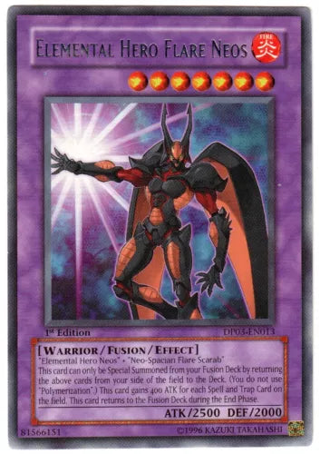Elemental Hero Flare Neos - DP03-EN013 - Rare - 1st Edition - YuGiOh