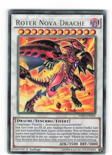 Red Nova Dragon - HSRD-EN024 - Rare - 1st Edition - YuGiOh