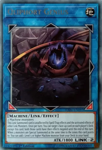 Qliphort Genius - EXFO-EN095 - Rare - Mixed Editions - YuGiOh