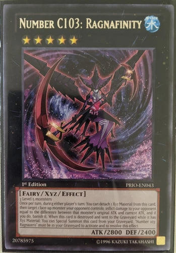 Number C103: Ragnafinity - PRIO-EN043 - Rare - 1st Edition - YuGiOh