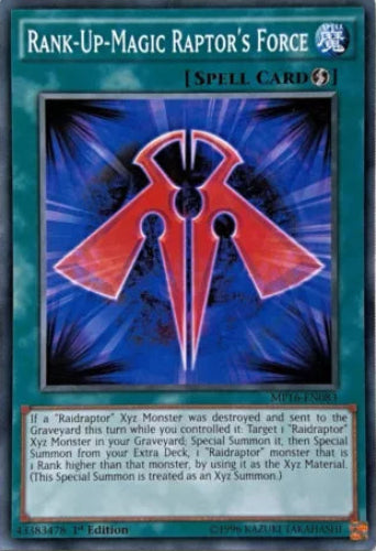 Rank-Up-Magic Raptor's Force - MP16-EN083 - Common - 1st Edition - YuGiOh