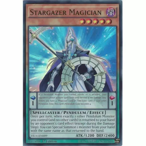 Stargazer Magician - YS14-EN009 - Super Rare - 1st Edition - YuGiOh