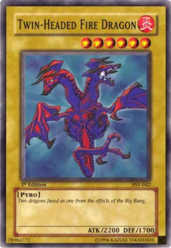 Twin-Headed Fire Dragon - PSV-042 - Common - Unlimited Edition - YuGiOh LP