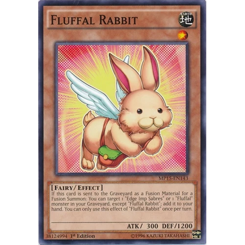 Fluffal Rabbit - MP15-EN143 - Common - 1st Edition - YuGiOh