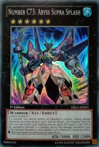 Number C73: Abyss Supra Splash - DRLG-EN041 - Super Rare - 1st Edition - YuGiOh