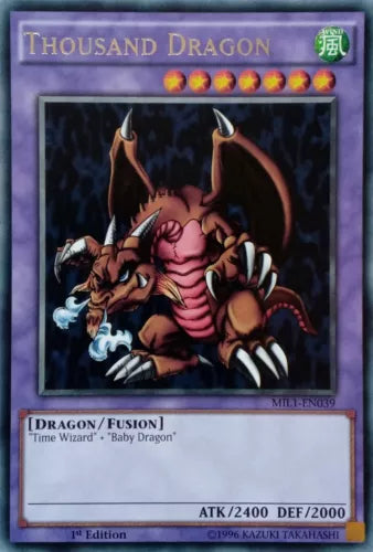 Thousand Dragon - MIL1-EN039 - Rare - 1st Edition - YuGiOh