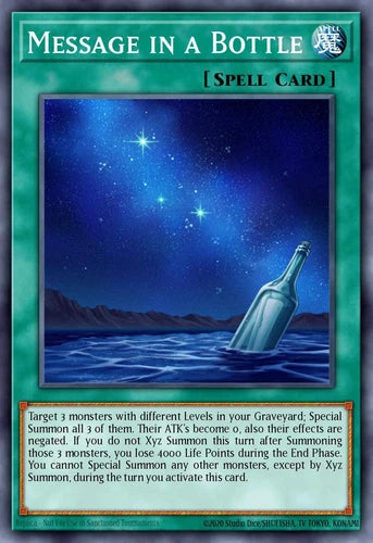 Message in a Bottle - ZTIN-EN015 - Super Rare - 1st Edition - YuGiOh