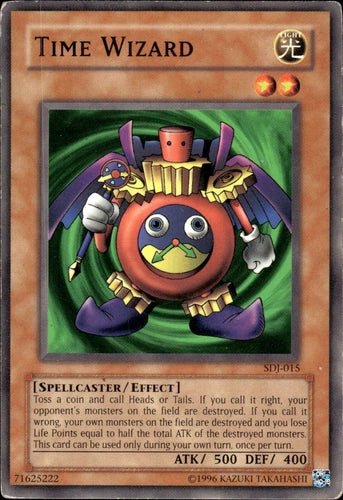 Time Wizard - SDJ-015 - Common - Unlimited Edition - YuGiOh LP