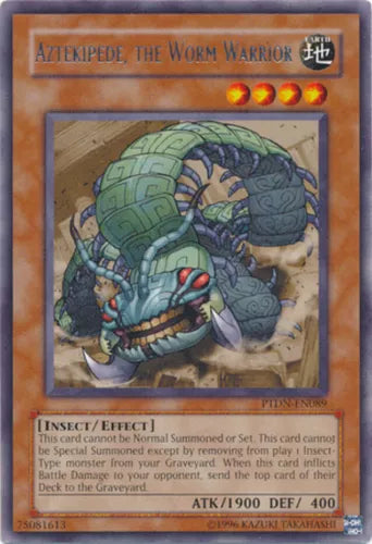 Aztekipede, The Worm Warrior - PTDN-EN089 - Rare - UNL Edition - YuGiOh