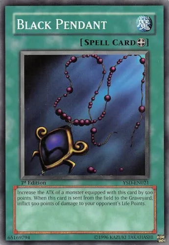 Black Pendant - YSD-EN021 - Common - Unlimited Edition - YuGiOh LP