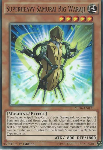 Superheavy Samurai Big Waraji - MP16-EN006 - Common - 1st Edition - YuGiOh