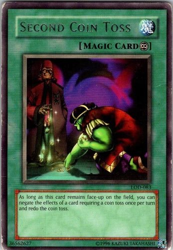 Second Coin Toss - LOD-083 - Rare - Unlimited Edition - YuGiOh LP