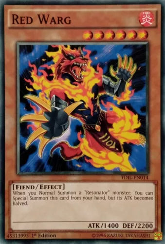 Red Warg - TDIL-EN014 - Common - Mixed Editions - YuGiOh