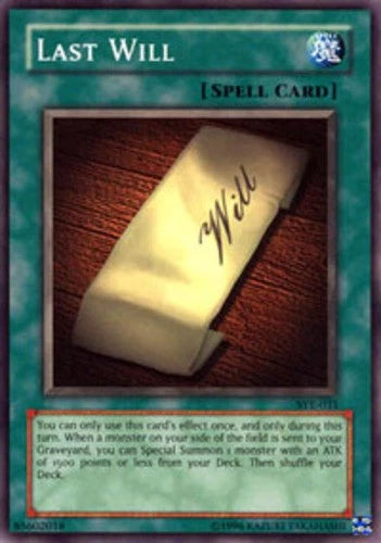 Last Will - SYE-031 - Common - Unlimited Edition - YuGiOh LP