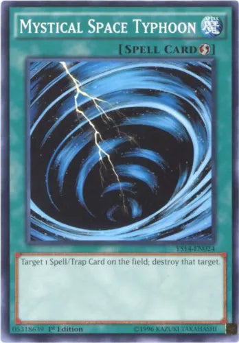 Mystical Space Typhoon - YS14-EN024 - Common - 1st Edition - YuGiOh