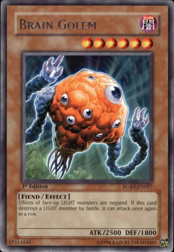 Brain Golem - RGBT-EN027 - Rare - 1st Edition - YuGiOh