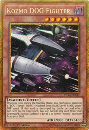Kozmo DOG Fighter - PGL3-EN030 - Gold Secret Rare - 1st Edition - YuGiOh