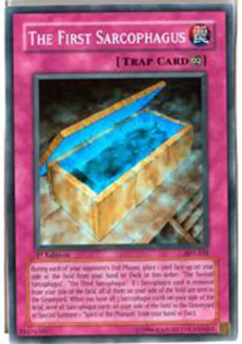 The First Sarcophagus - AST-101 - Super Rare - 1st Edition - YuGiOh