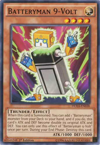 Batteryman 9-Volt - DUEA-EN038 - Common - Unlimited Edition - YuGiOh
