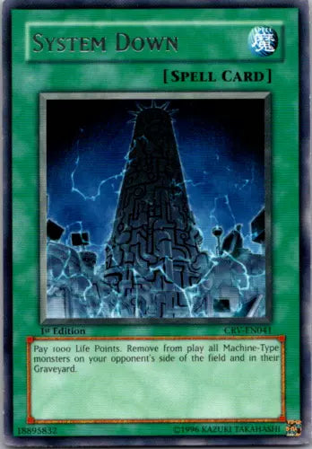 System Down - CRV-EN041 - Rare - 1st Edition - YuGiOh