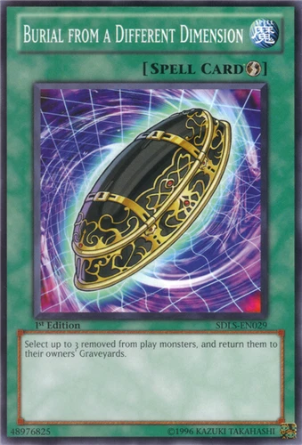 Burial from a Different Dimension - SDLS-EN029 - Common - 1st Edition - YuGiOh