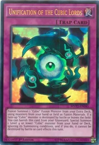 Unification of the Cubic Lords - MVP1-EN045 - Ultra Rare - 1st Edition - YuGiOh