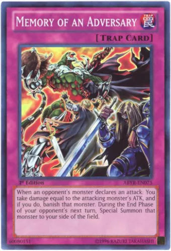 Memory of an Adversary - ABYR-EN075 - Super Rare - 1st Edition - YuGiOh