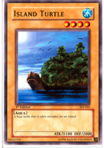 Island Turtle - SDJ-005 - Common - Unlimited Edition - YuGiOh LP