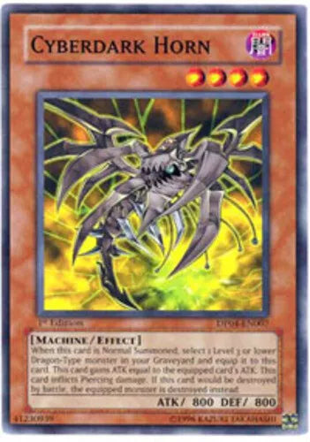 Cyberdark Horn - DP04-EN007 - Common - 1st Edition - YuGiOh