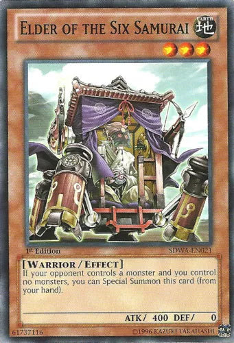 Elder of the Six Samurai - SDWA-EN021 - Common - 1st Edition - YuGiOh
