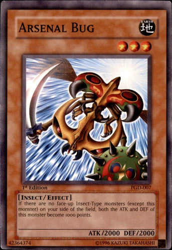 Arsenal Bug - PGD-007 - Common - Unlimited Edition - YuGiOh LP
